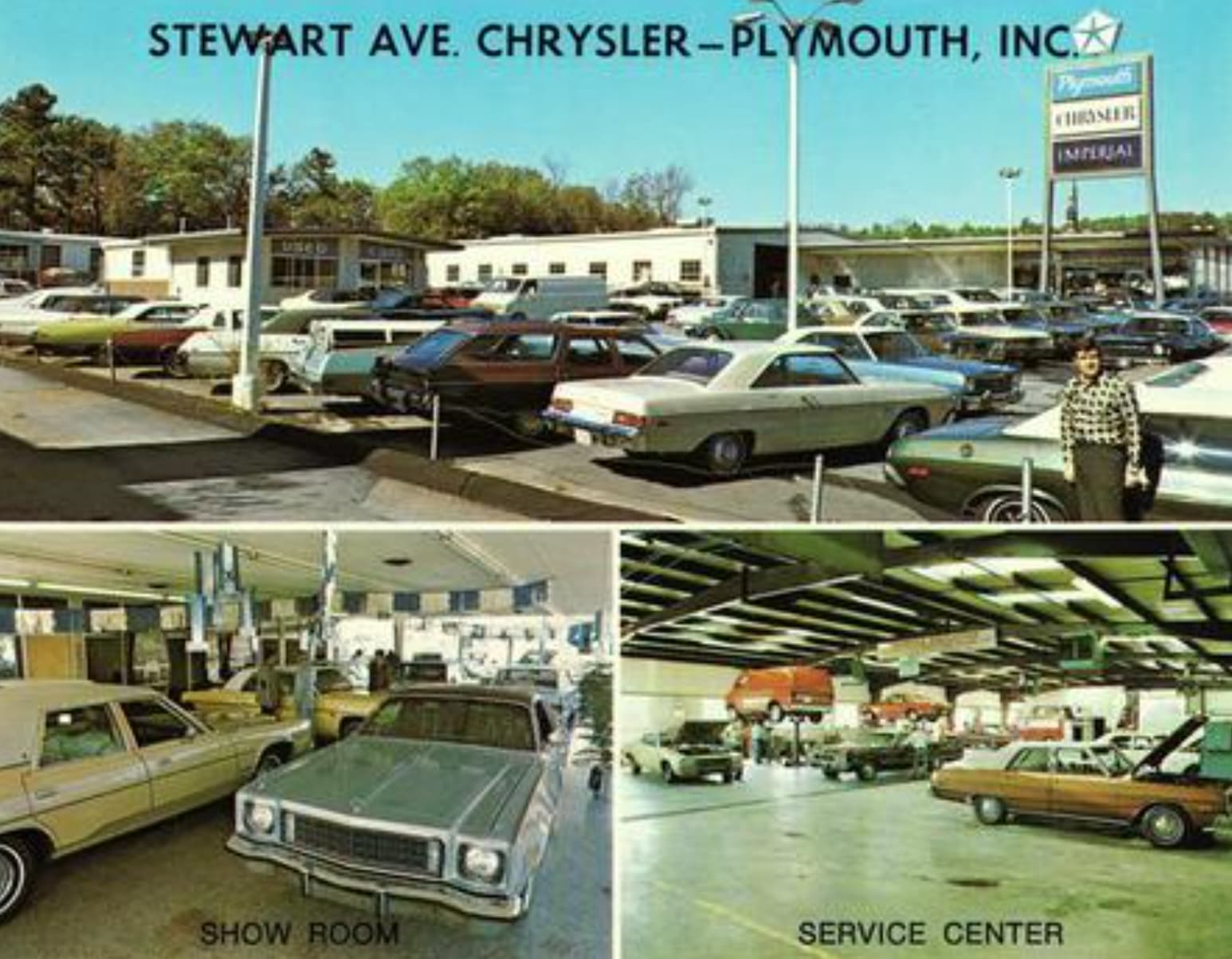 mercedes-benz w114 - Stewart Ave. ChryslerPlymouth, Inc Plymouth Chrysler Show Room Service Center Imperial